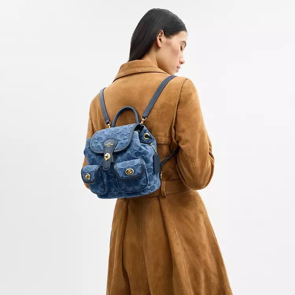 NWT！COACH Hadley Backpack In Signature Denim（CDB95）fast shipping - Picture 14 of 14